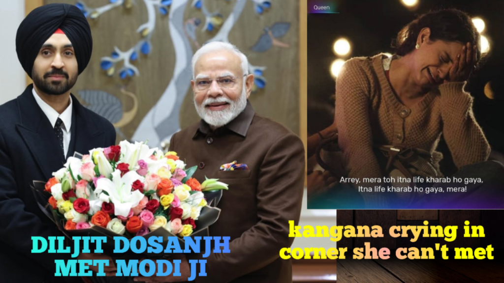 Diljit Dosanjh met prime minister Narendra modi and Kangana ranaut got trolled
